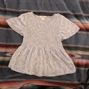 Urban Romantics Ruched Babydoll Top